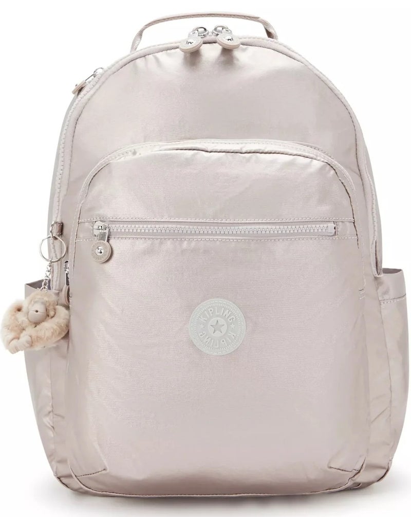 kipling Seoul Large Female Backpack (With Laptop Compartment) - Metallic Glow - Image 1